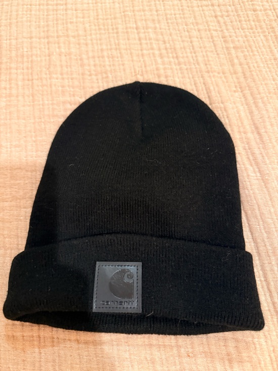 Carhartt Other - Carhartt Black Ribbed Beanie with Logo Patch